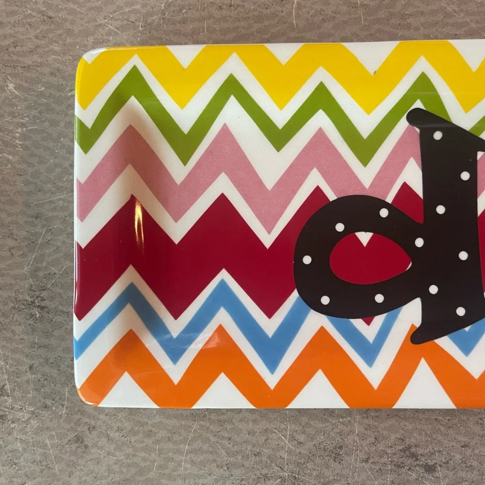 Coton Colors Bargello Mix Chevron Rectangular Tray